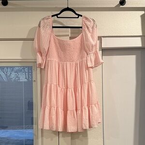 Pink Gingham Women's Top